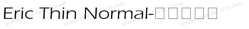 Eric Thin Normal字体转换